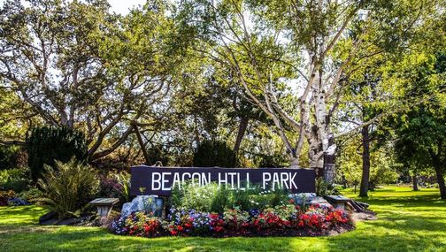 Park sign for Beacon Hill Park